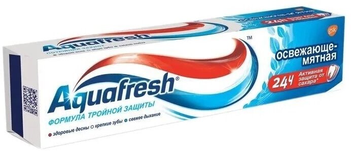 Зубная паста Aquafresh "Освежающая мятная", 50 мл