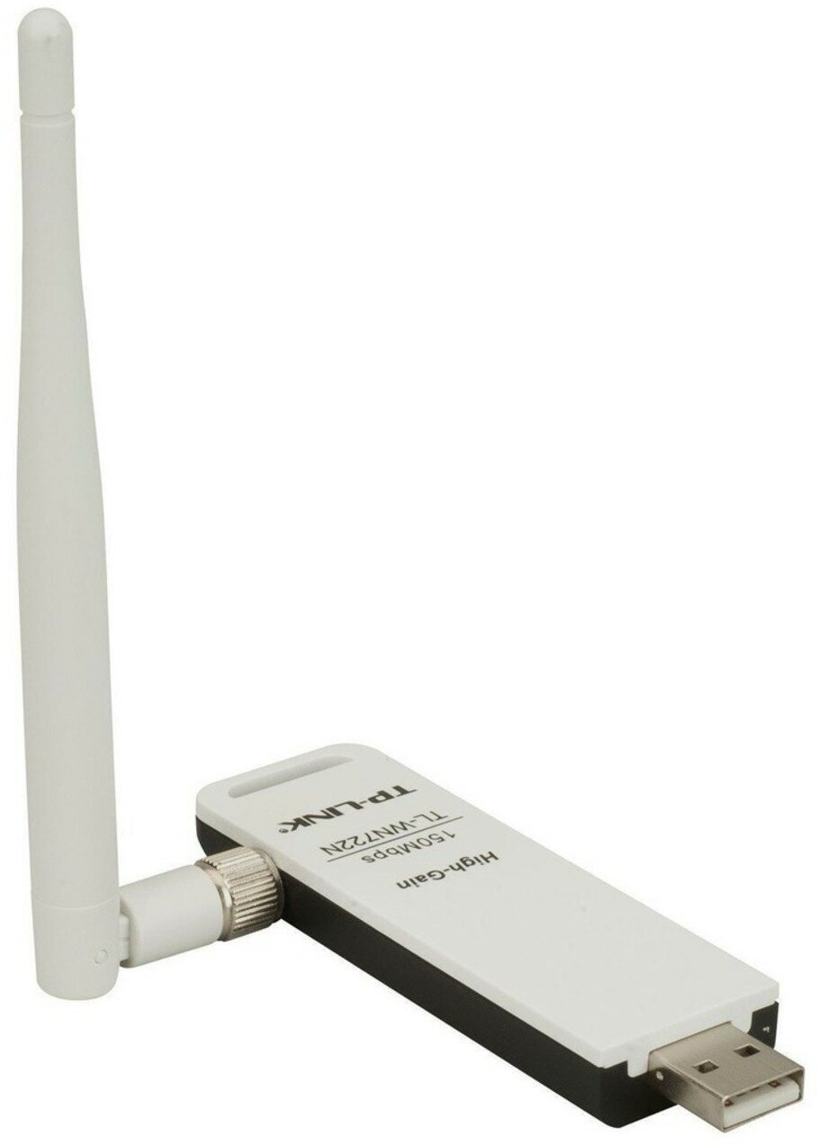 Адаптер USB TP-Link TL-WN722N N150 Wi-Fi, беспроводной, стандарты 802.11n/g/b, до 150 Мбит/с (1/60) - фотография № 7