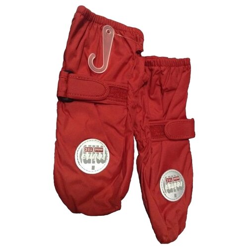 фото Варежки reima для мальчиков, подкладка, водонепроницаемые, размер 1 (6-18м), красный
