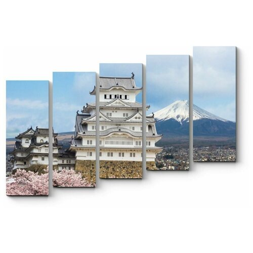   Himeji Castle and full cherry blossom 180x126