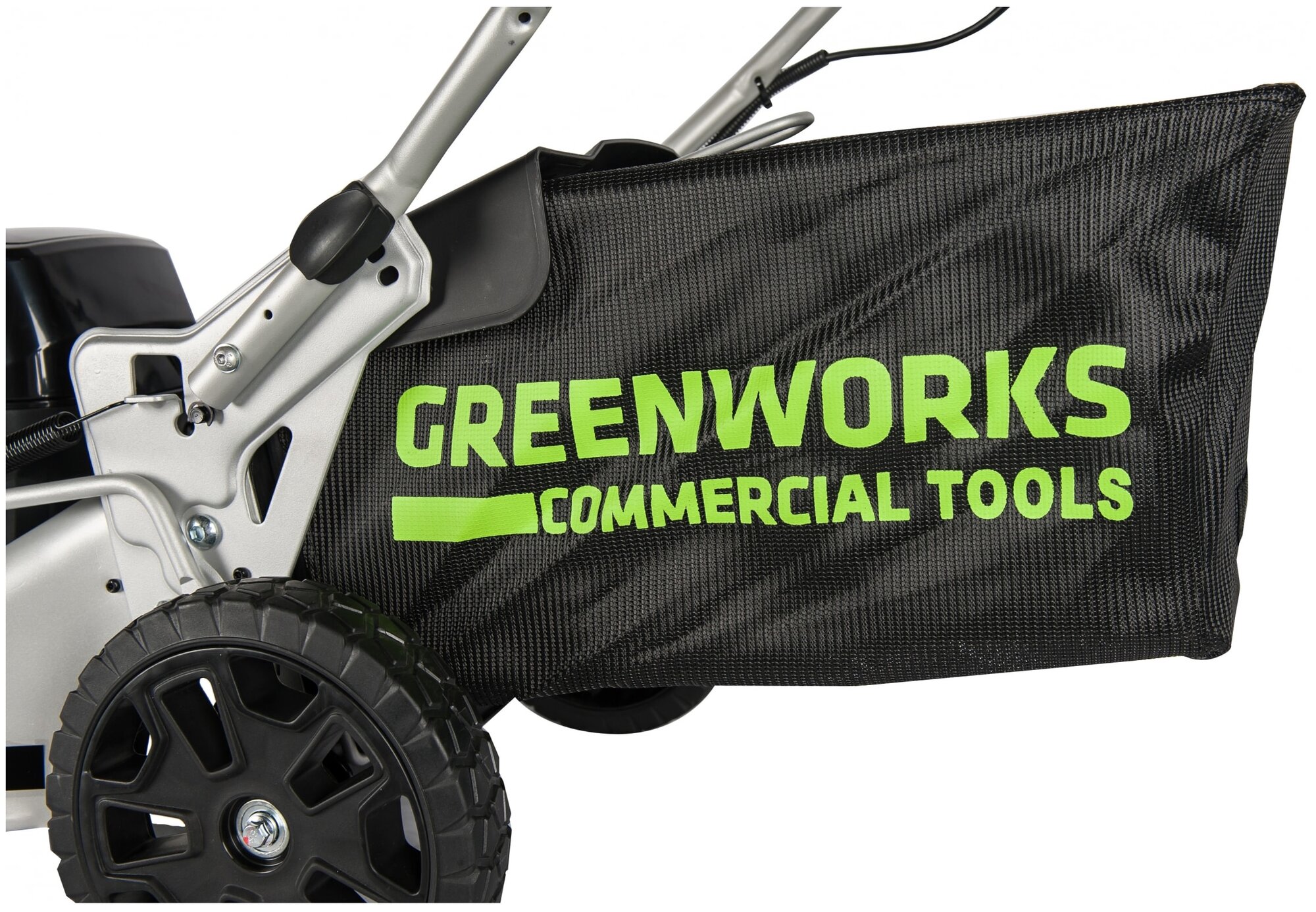 Газонокосилка аккумуляторная Greenworks GC82LM46K5, 82V, 46 см, бесщеточная, с 1хАКБ 5 А.ч. и ЗУ - фотография № 9