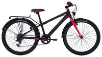 Подростковый городской велосипед Merida Dino J24 (2019) черно-красный (требует финальной сборки)