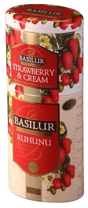Чай черный Basilur Ruhunu/Strawberry&cream ассорти подарочный набор
