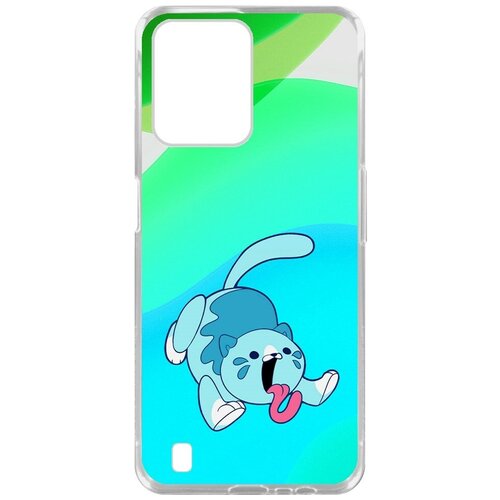 Чехол-накладка Krutoff Clear Case Хаги Ваги - Конфетная Кошка для Realme C31