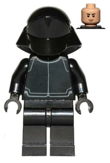 Минифигурка Лего Lego sw0671 First Order Crew Member (Fleet Engineer / Gunner) - Light Nougat Head