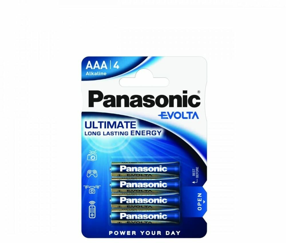 Батарейки Panasonic Evolta AAA Bli Alkaline, 4 шт. (LR03EGE/4BP) - фото №2