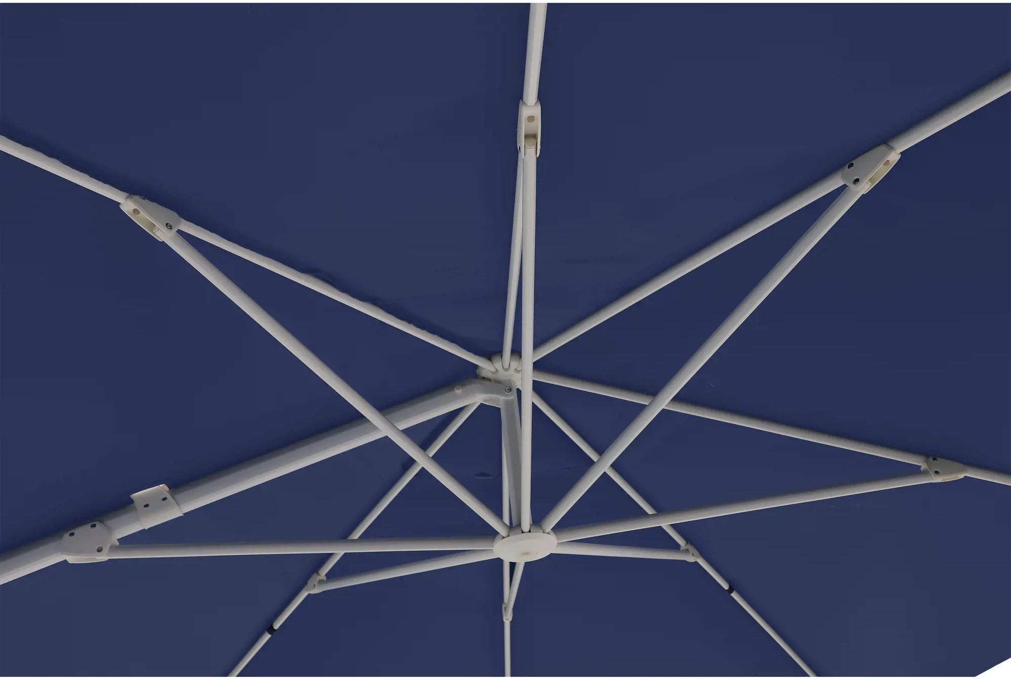 Зонт садовый Naterial 290x290 см синий с боковой опорой - фотография № 4