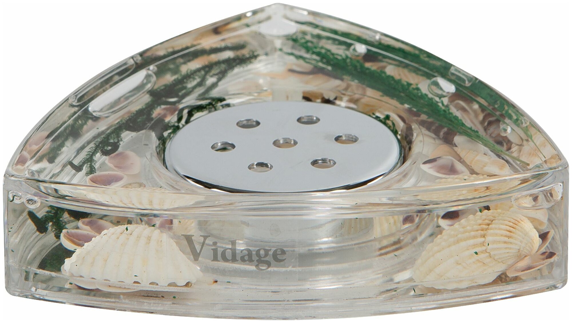 фото Мыльница «Морская звезда» пластик цвет прозрачный/зелёный