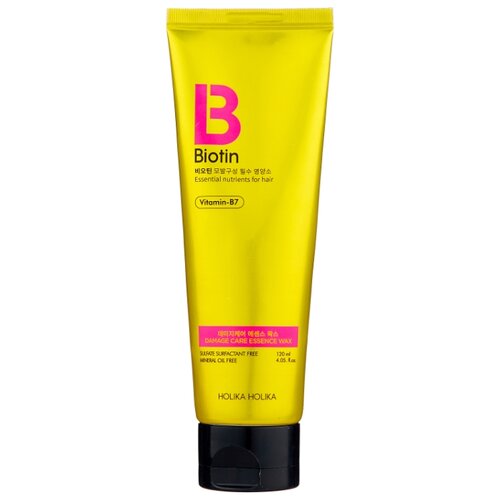 фото Holika holika эссенция-воск для поврежденных волос biotin damage care, 120 мл