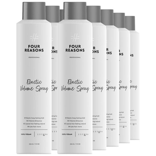 Комплект лаков для эластичной объемной фиксации Four Reasons Professional Elastic Volume Spray 300 мл × 10 шт.