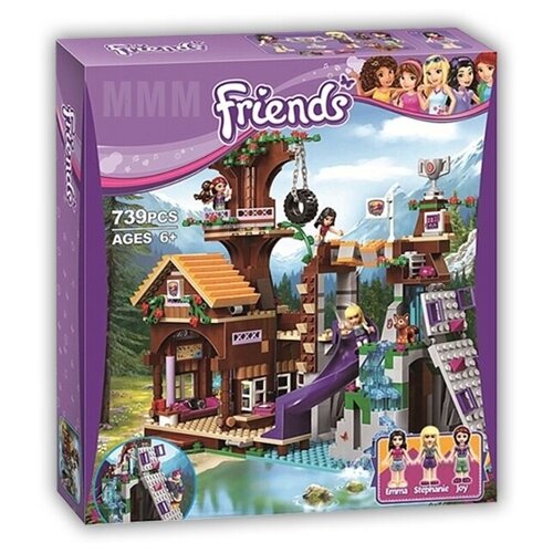 Френдс 10497 (3019) - Спортивный лагерь и дом на дереве конструктор lx friends френдс домик на дереве для друзей 587 деталей совместим с лего