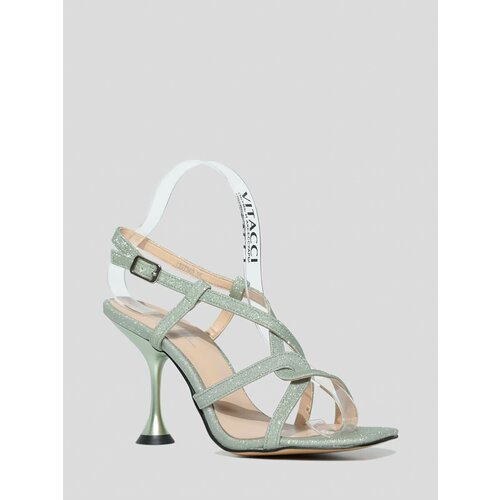 фото Босоножки vitacci, размер 37, зеленый