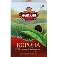 Чай черный Майский Корона Российской империи крупнолистовой, 100 г