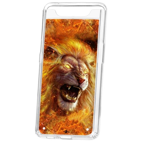 фото Чехол-накладка samsung galaxy a80 kruche print лев