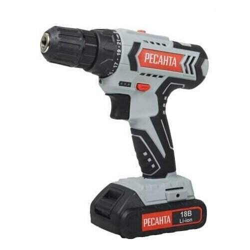 Дрель-шуруповерт аккумуляторная Ресанта ДА-50Л2-18А 762000₽
