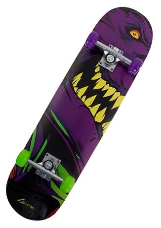 Скейтборд Larsen Street 1, цвет: фиолетовый/черный - фото №6