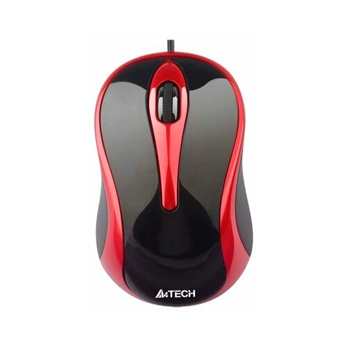 Мышь A4Tech N-350, black/red