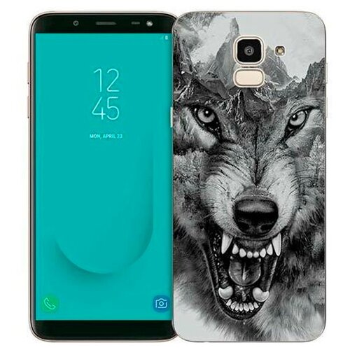 фото Чехол Gosso 719636 для Samsung Galaxy J6 (2018) волк в горах