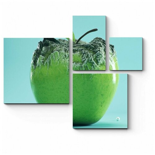 Модульная картина Заледеневшее яблоко102x85