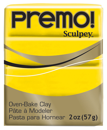 Полимерная глина Sculpey Premo 5572 (желтый кадмий), 57г