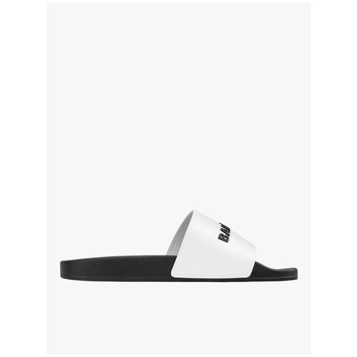 фото Balenciaga резиновые шлепанцы pool с логотипом 41