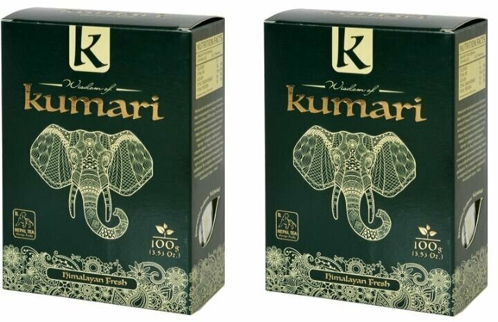 Чай зеленый Kumari Himalayan Fresh 100г Арт Имплекс - фото №5