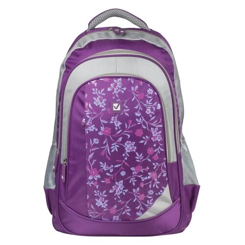 фото Рюкзак brauberg brauberg, "цветочный узор", 225288, 25 литров, 30х18х49 см