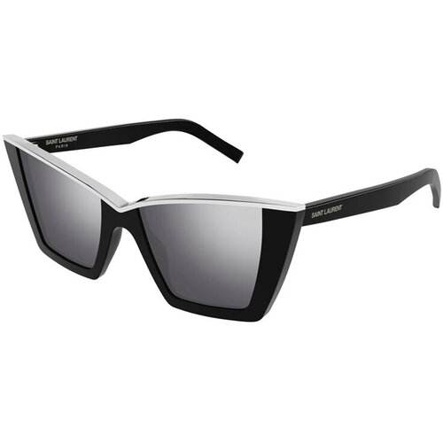 Солнцезащитные очки Saint Laurent, черный тапочки женские sl fvl 002 7 40