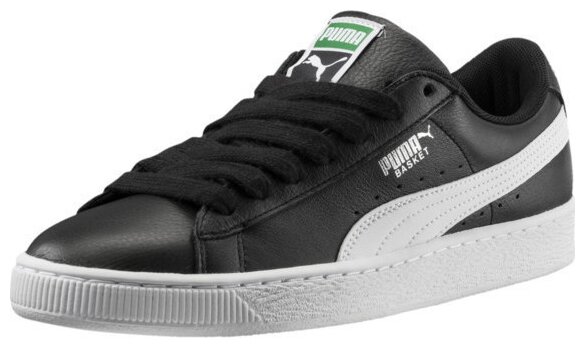 puma basket classic black leather