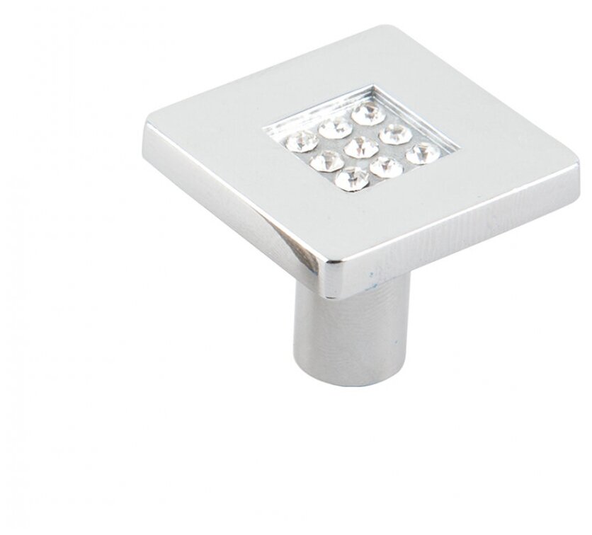 фото Ручка-кнопка Kerron CRL03 металл цвет глянцевый хром 14255354