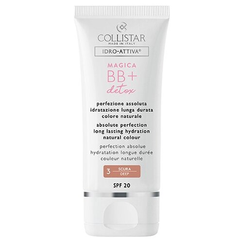 Collistar BB крем + Detox, SPF 20, 50 мл/120 г, оттенок: 3 deep collistar idro attiva deep moisturizing cream collistar глубоко увлажняющий крем для лица 50 мл tecтеp