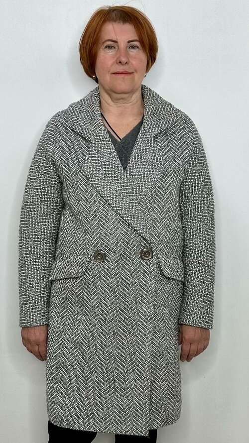 Пальто  AMR, размер 46-48, серый