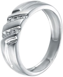 Кольцо с бриллиантами из серебра 41453S-001-WG JV