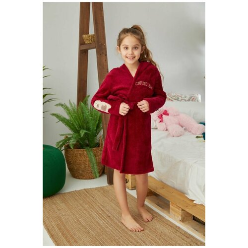 фото Халат , размер 122, красный sexen