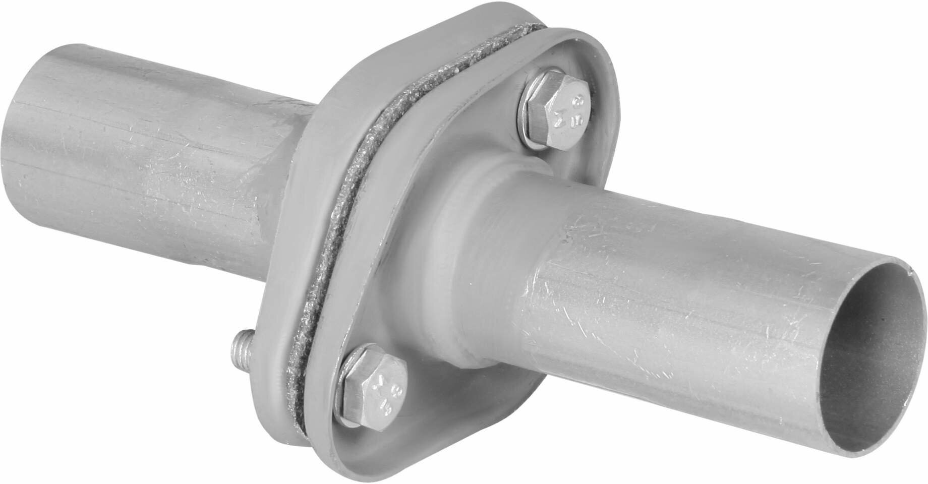 Соединение труб глушителя (комплект фланцев в сборе) FL-45 L=232мм (алюминизированная сталь) EMP FL-45 TRIALLI