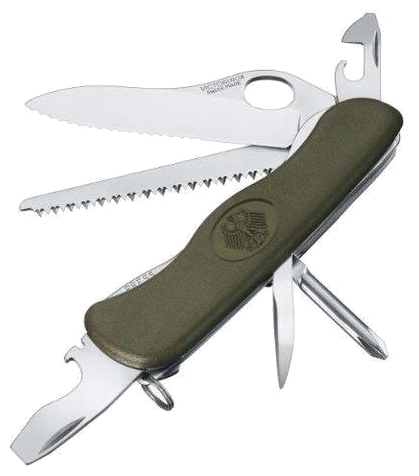 Нож Victorinox German Soldier's Knife green/black 0.8461.MW4DE (111 мм)