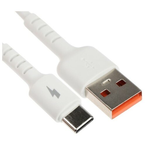 Кабель Exployd EX-K-1264, Type-C - USB, 3 А, 1 м, зарядка/передача данных, силикон, белый