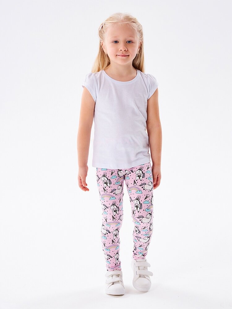 фото Детские трикотажные брюки для девочек Me&We KG121-J311-616