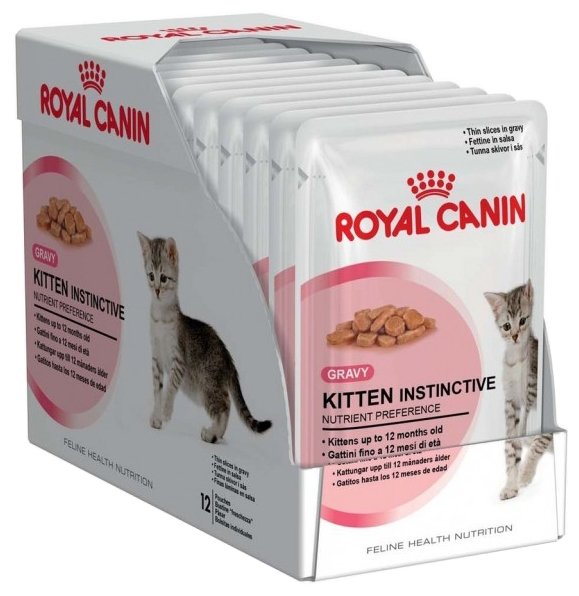 Корм для котят Royal Canin, кусочки в соусе, 85гр.*12 шт. - фотография № 2