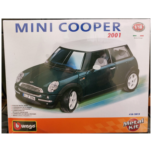 Mini Cooper 2001 сборная модель автомобиля, масштаб 1:18