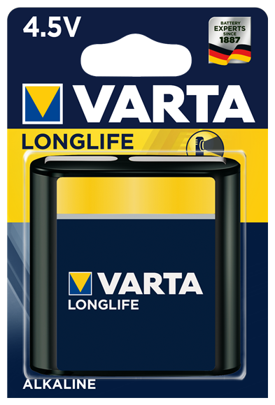 Varta Батарейка алкалиновая Varta LONGLIFE 4.5V блистер 1 шт