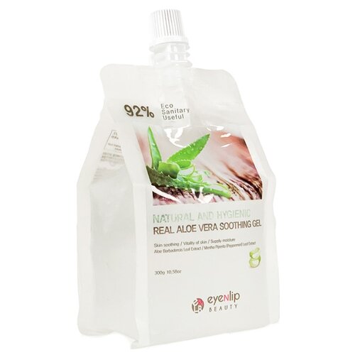 Eyenlip Гель для тела Real Aloe Vera Soothing Gel, 300 мл гель для лица и тела с экстрактом алоэ вера natural and hygienic real aloe vera soothing gel 300г