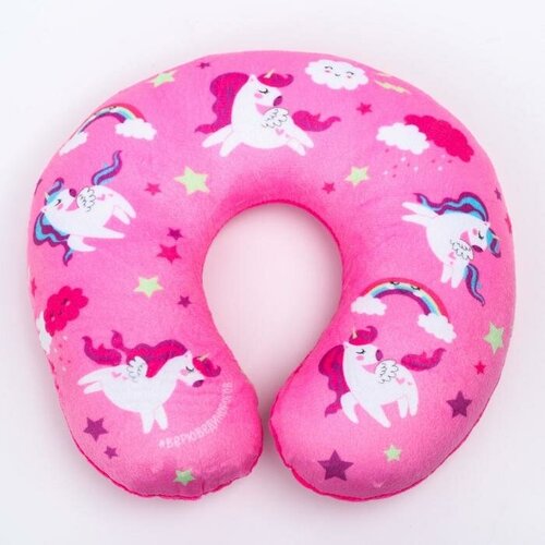 фото Подушка для шеи крошка я, розовый