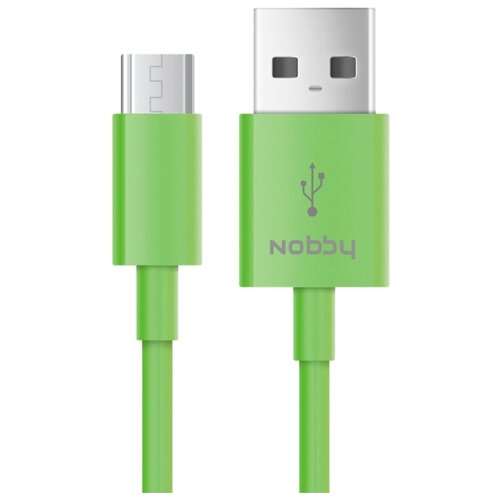 фото Кабель Nobby USB - MicroUSB (DT-005) 1 м зеленый