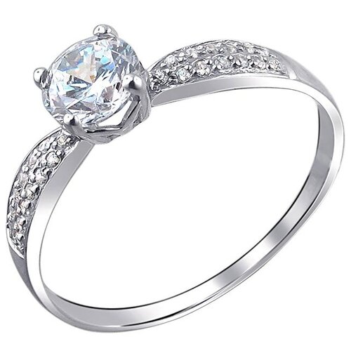 фото Эстет кольцо с 27 фианитами из серебра 01к154572, размер 17.5