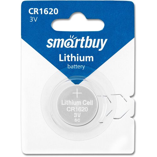 Батарейка CR1620 3V SmartBuy Blister, 1 шт.