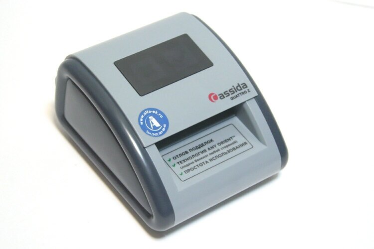 Автоматический детектор банкнот Cassida Quattro Z серый - фотография № 8