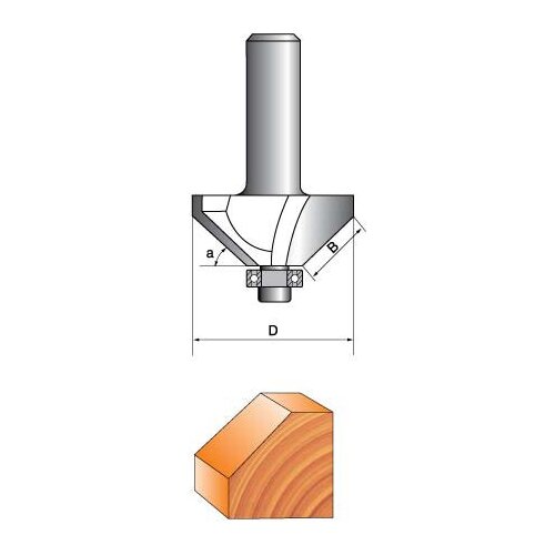 Фреза Globus 1022 D40 кромочная конусная фреза алмаз 1022 d40