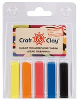 Полимерная глина Craft & Clay Перо павлина, 5 цветов по 20 г