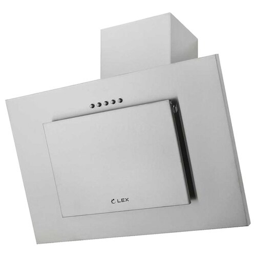 Наклонная вытяжка LEX Mini S 500, цвет корпуса INOX, цвет окантовки/панели серебристый